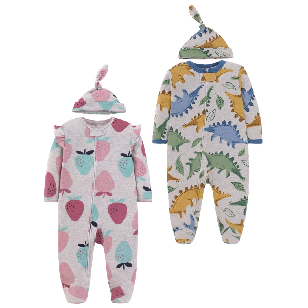 Rampersy niemowlęce z czystej  – Cotton Baby Onesies Zipper recenzja i cena