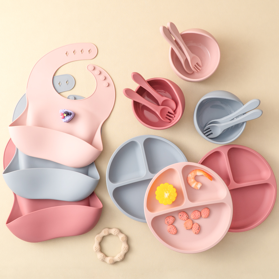 5 sztuk silikonowy zestaw do k – Waterproof Baby Bibs Silicone recenzja i cena