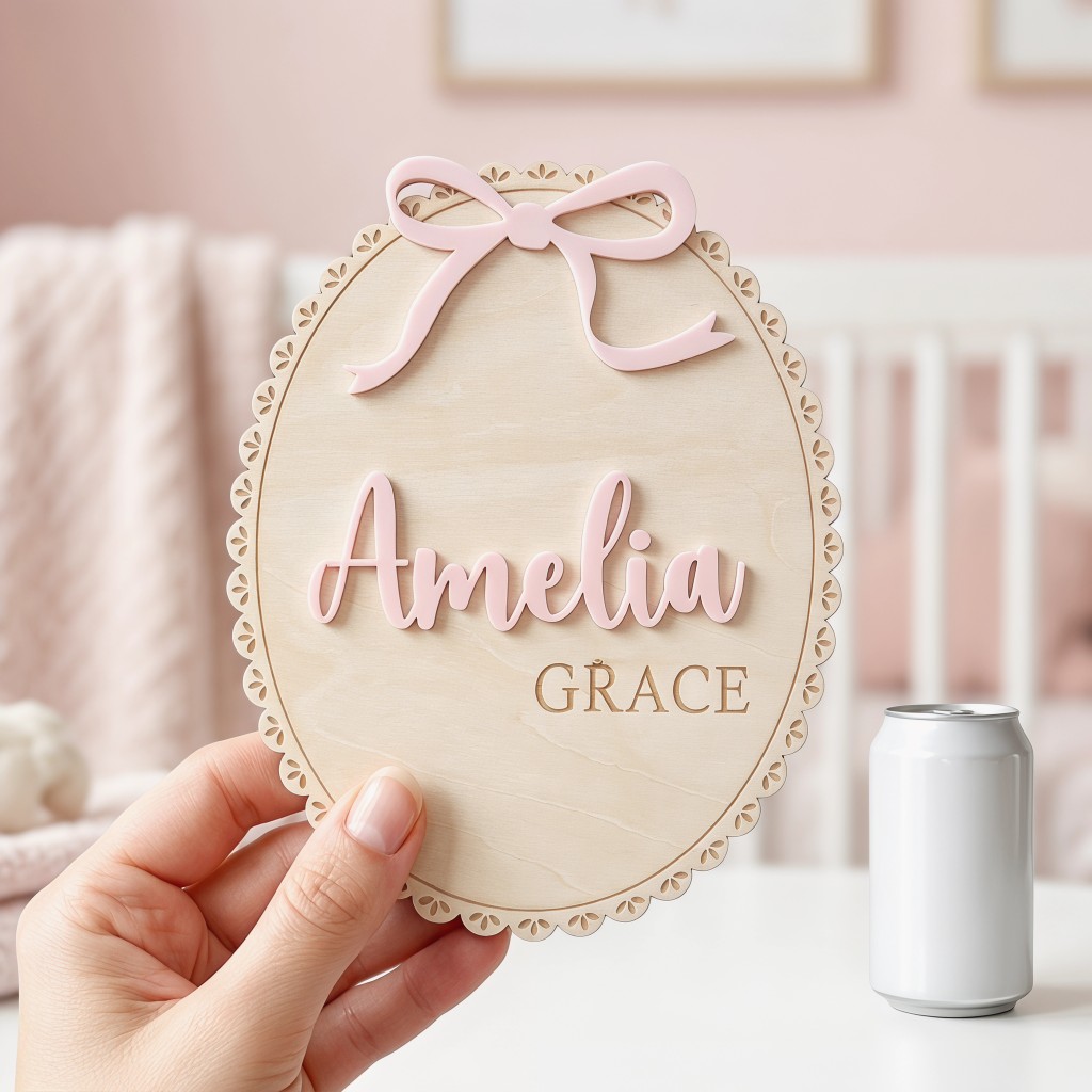 1 szt. Personalizowana drewnia – Nursery recenzja i cena