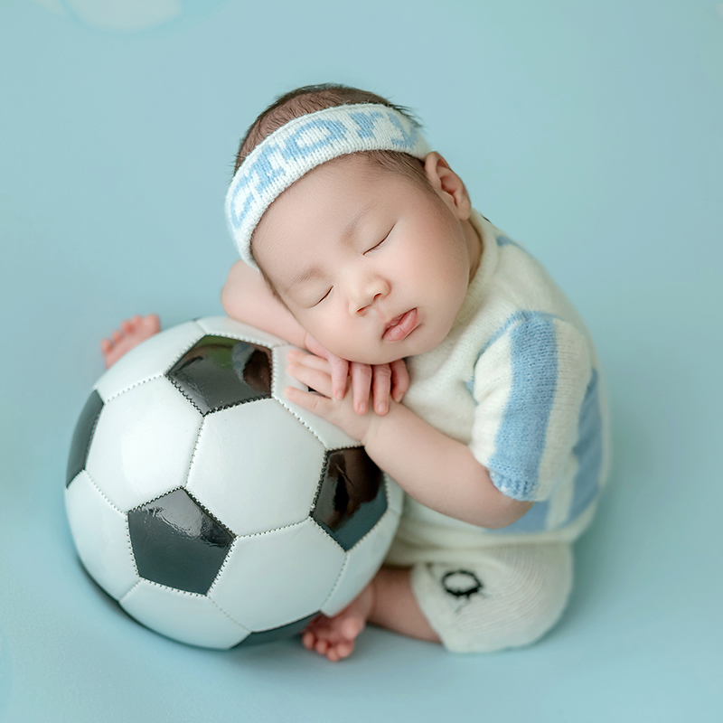 Piłka nożna niemowlę motyw dla – Infant Photography Props Outfit recenzja i cena