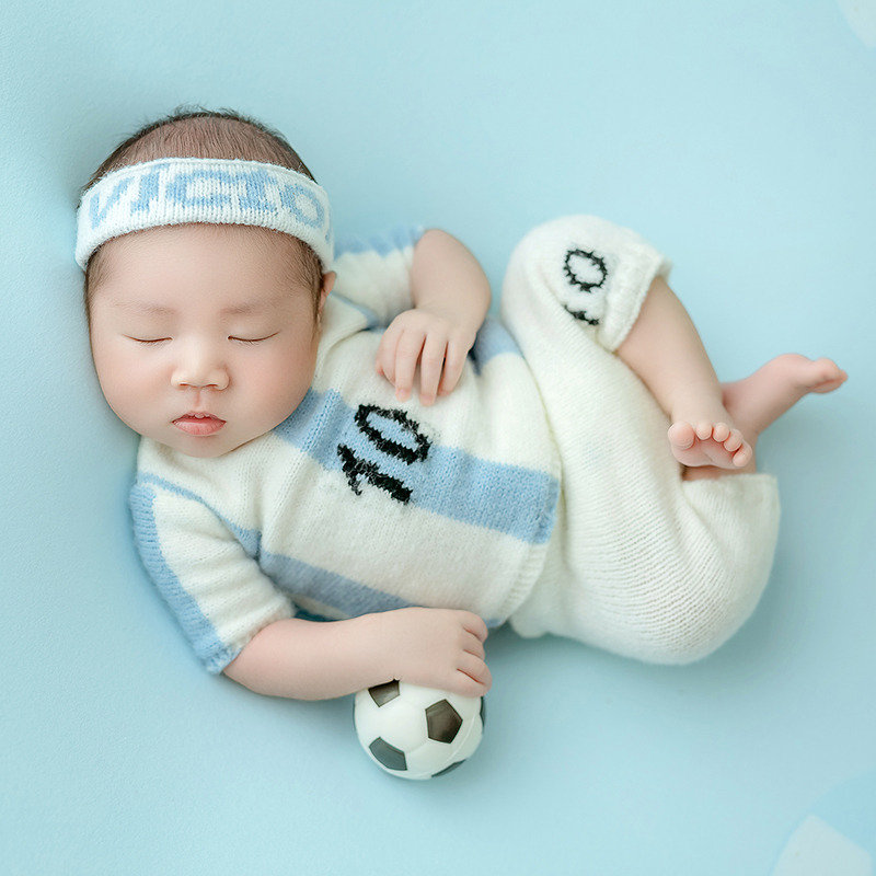 Piłka nożna niemowlę motyw dla – Infant Photography Props Outfit recenzja i cena