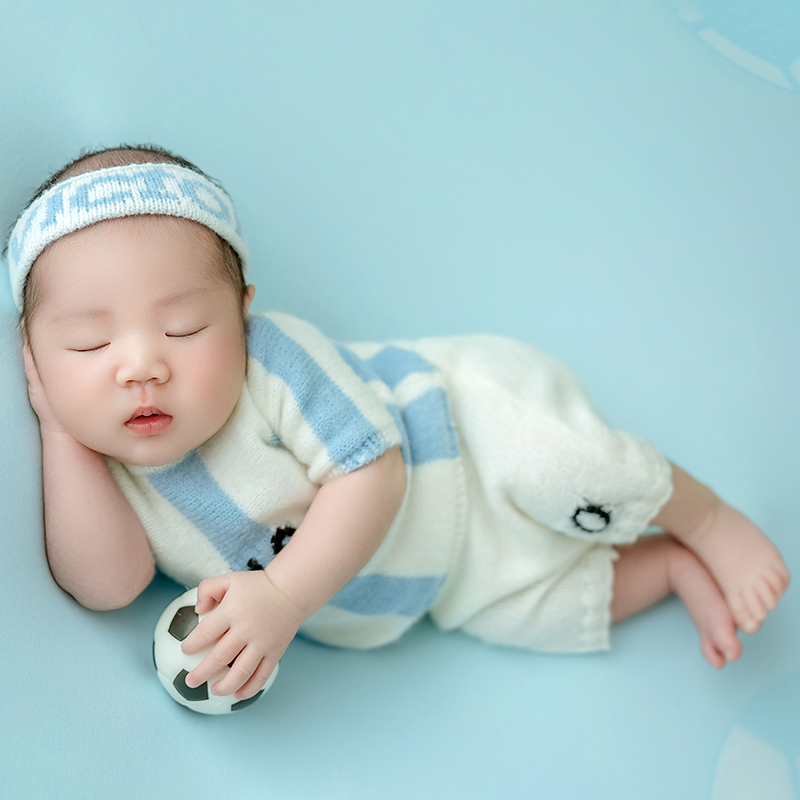 Piłka nożna niemowlę motyw dla – Infant Photography Props Outfit recenzja i cena