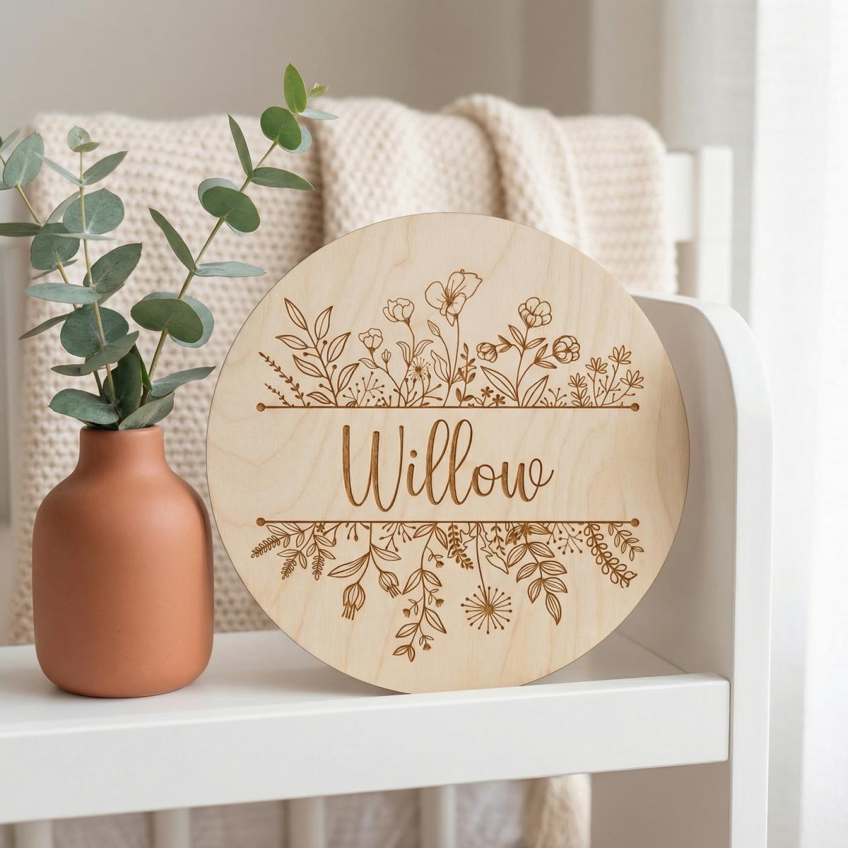 Personalizowana okrągła drewni – Nursery recenzja i cena