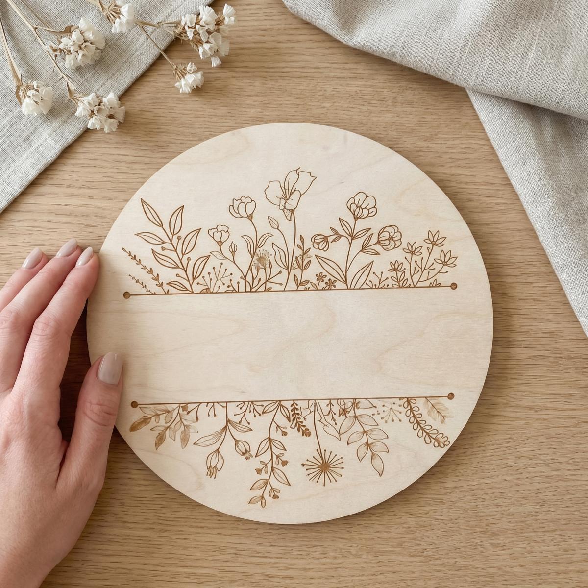 Personalizowana okrągła drewni – Nursery recenzja i cena