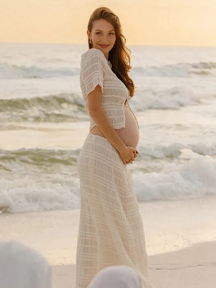 Zestaw do sesji ciążowej: krót – Maternity Wear recenzja i cena